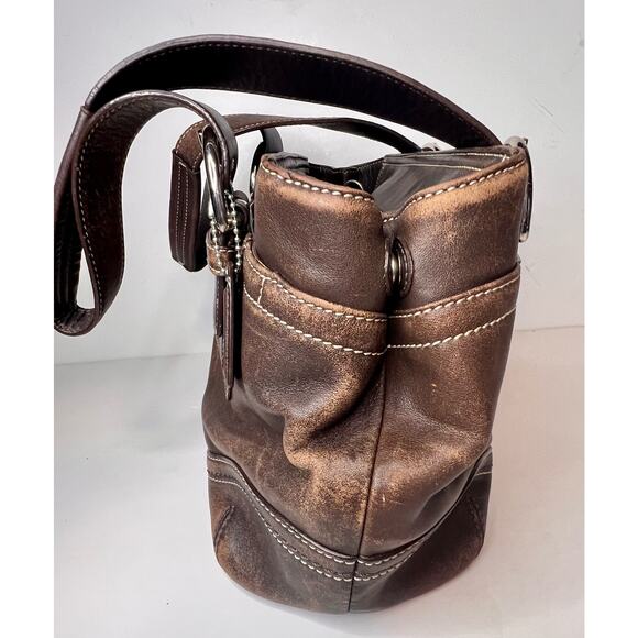 Coach brown leather #F10911 Soho Satchel - Picture 6 of 9